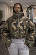 Camo Cropped Coat